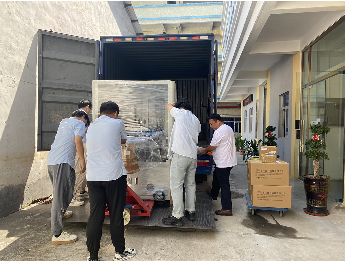 出一台牙刷刷头设备到客户处，感谢客户的信任与支持
